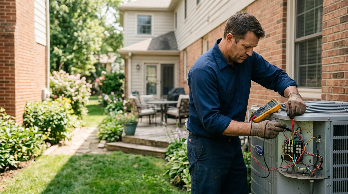HVAC technician working near Peterborough, NH
